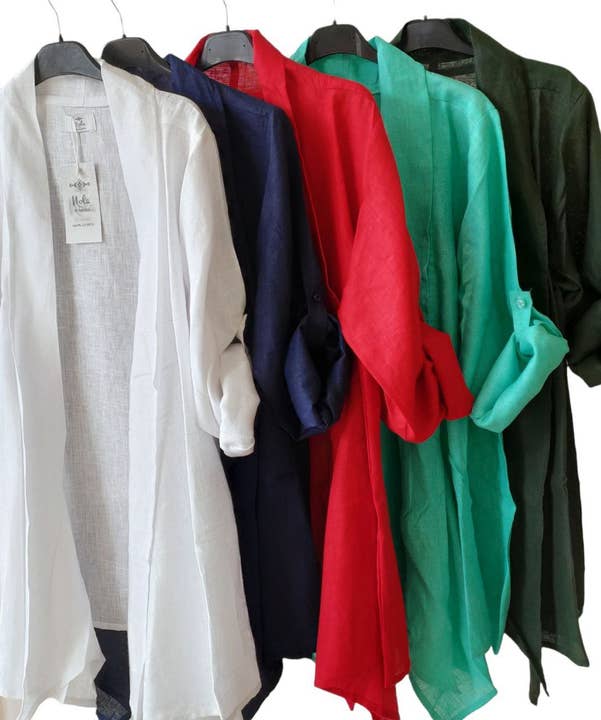 Nola by bijusol - Vendita all'ingrosso Kimono - Donna - Giacca kimono in lino