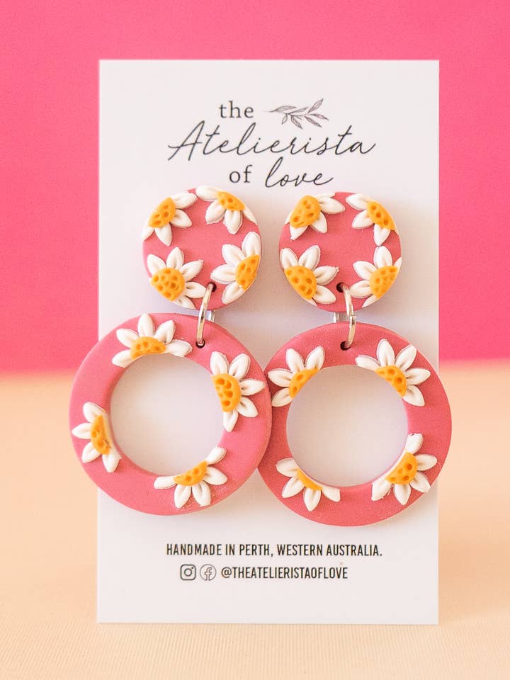 Daisies on Pink for wholesale by The Atelierista Of Love