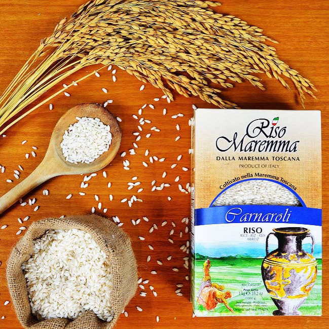 Riz Carnaroli Riso Maremma pour la vente par Passione Toscana