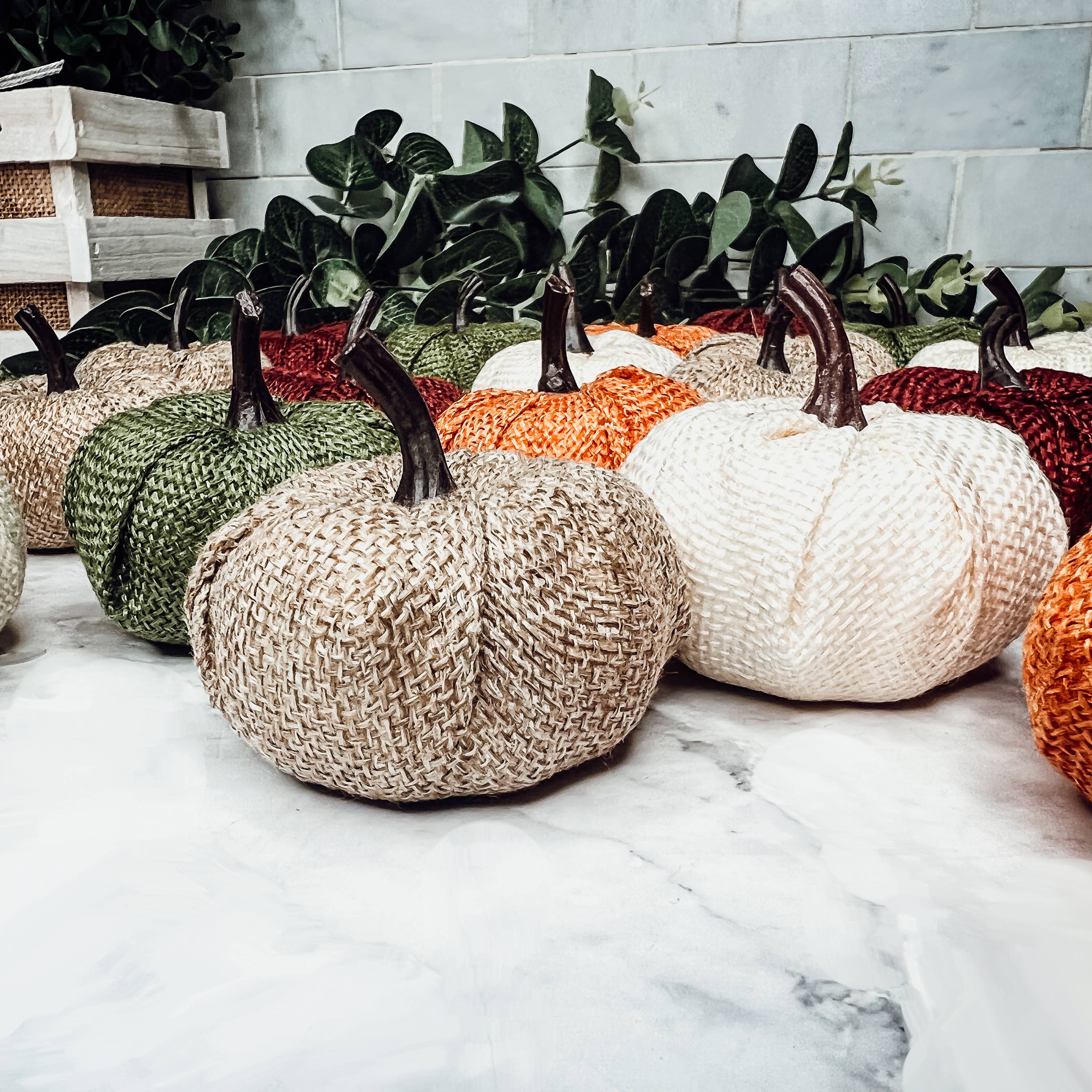 Gia Roma - Wholesale Decorative Tabletop Object - Mini Jute Pumpkins, Halloween & Fall Shelf Decorations1