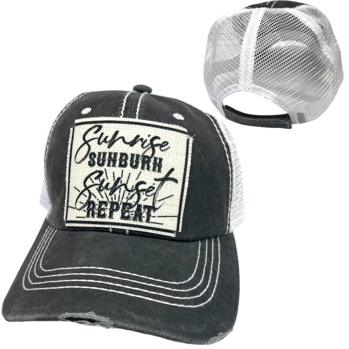 dkhandmade - Wholesale Trucker Hat - Women's - SUNRISE SUNSET BALL CAP | WOMAN'S HAT | DISTRESSED6