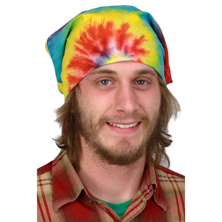 Sunshine Joy - Wholesale Bandana - Unisex - Spiral Tie-dyed Bandana 22x22
