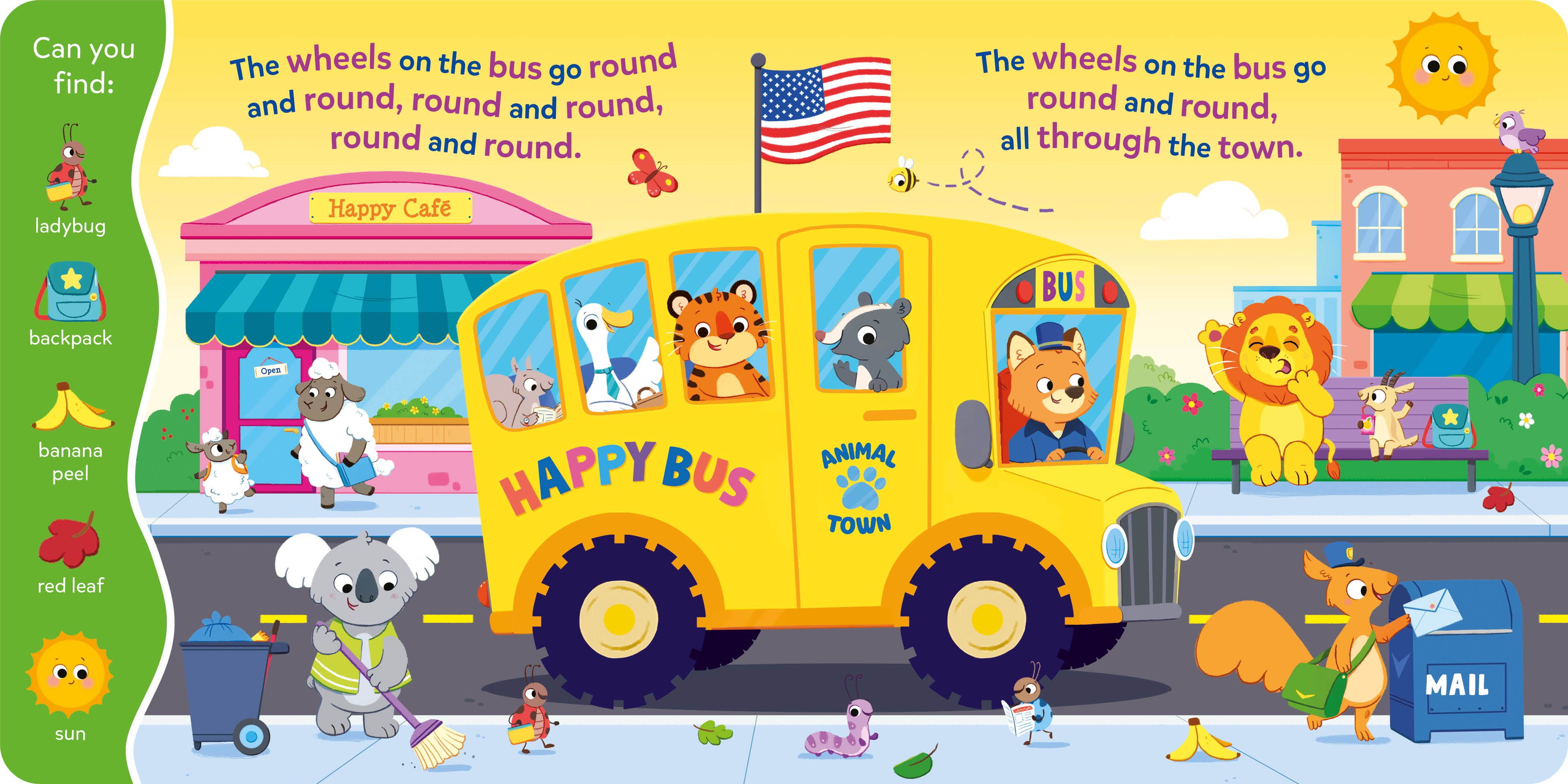 Kidsbooks Publishing - Wholesale Baby & Toddler Book (0-2) - Search & Find Wheels on the Bus: 6-Button Sound Book2