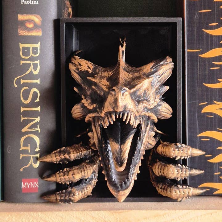 Diorama per libreria "Il risveglio del drago" - Decorazione fiabesca per la vendita all'ingrosso da parte di 3DijkstraFinds