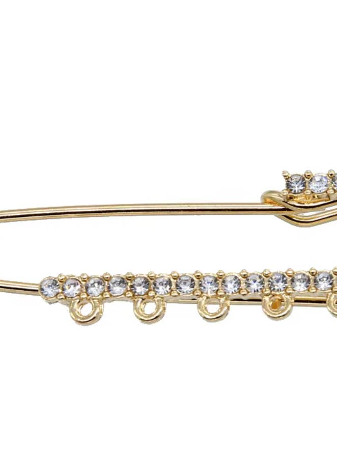 Safety Pin Charm Brooch Pin- Kilt Pin Brooch for wholesale by HoopLa