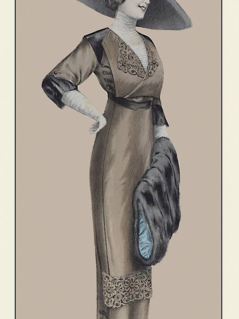 Salón Fashion - Reproduction d'antiquités hivernales - Carte blanche pour la vente par Something To Write Home About