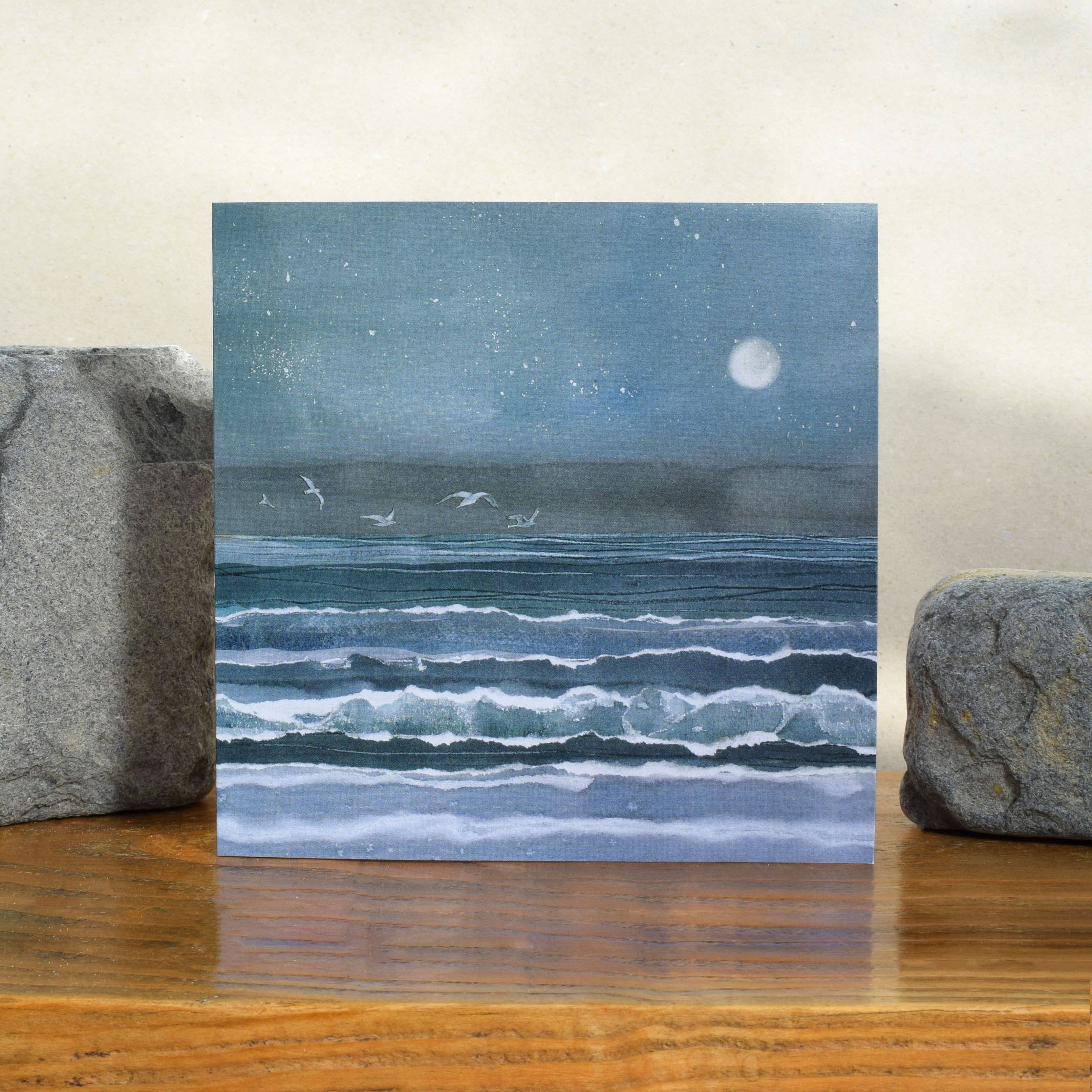 Windsock Press – wholesale Everyday greeting card – Gull Moon 1