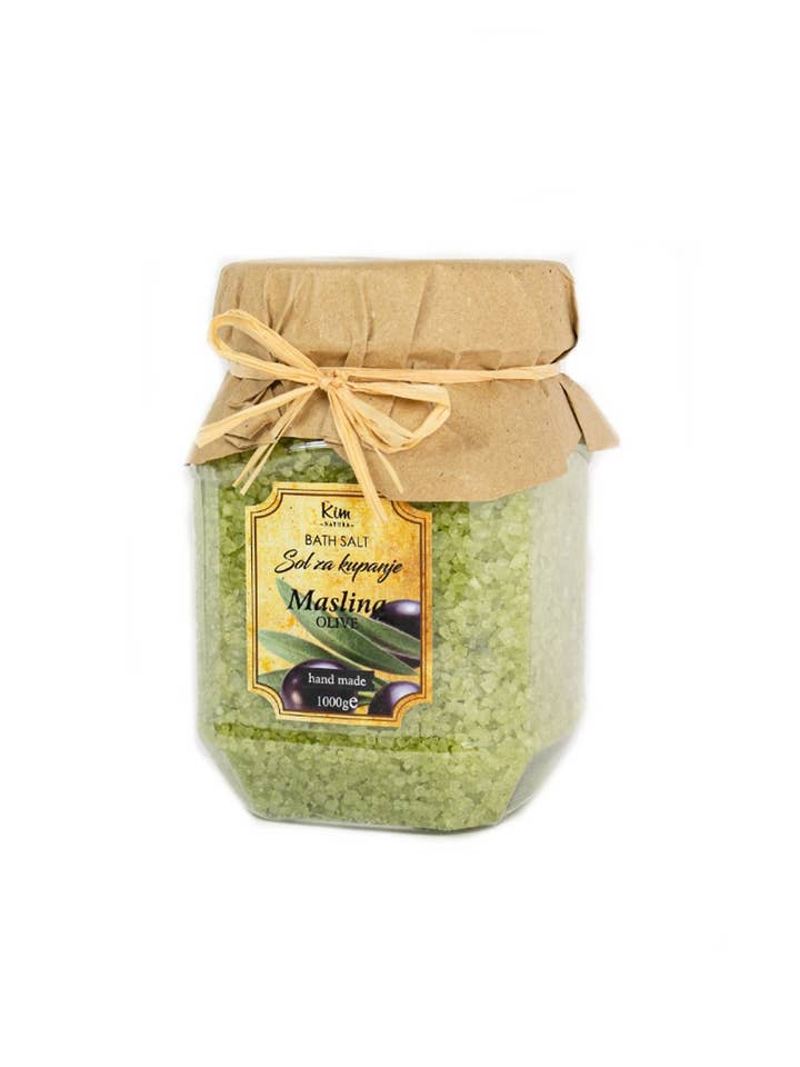 Sel de Bain Marin Kim Natura à l'Olive 1 kg pour la vente par SferaNatura by INCI SRL