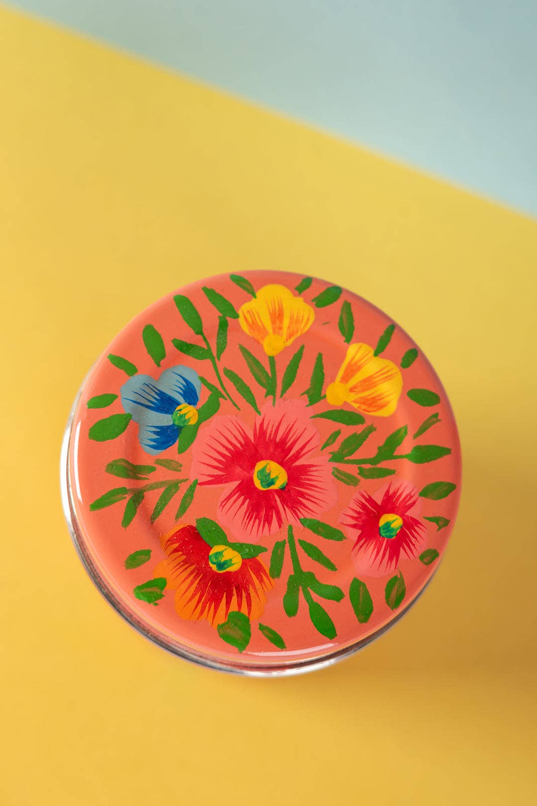 Ian Snow Ltd – wholesale Kitchen storage/organiser – Pink Kashmiri Spice Tin2