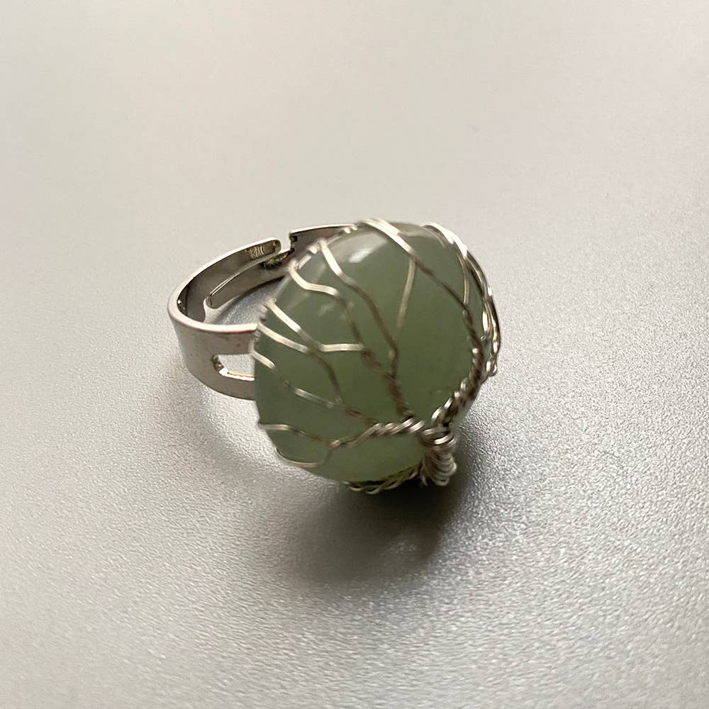 VIE – Engroshandel Statementring – Wireindpakket livets træ-ring, 2 cm14