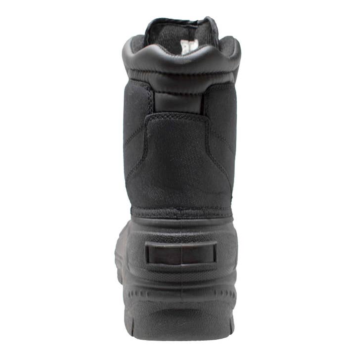 AdTec - Wholesale Boots - Men's - Mens Black Durable Nylon Winter Boots Zipper