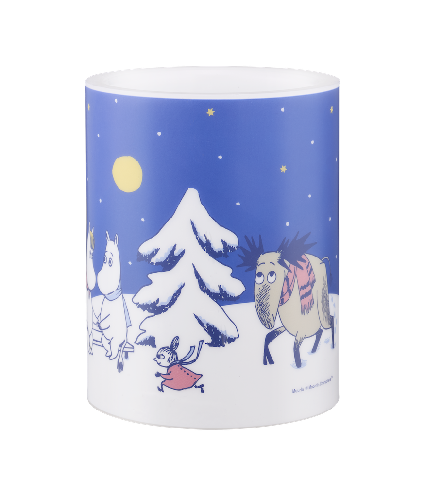 Treacle George (Muurla) – wholesale Flameless candle – MOOMIN | Christmas | LED Candle | Starry Night | 12.5cm2