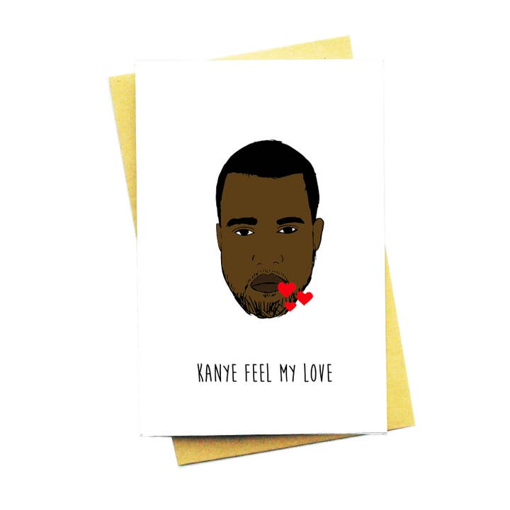 Kanye Feel My Love Carte de vœux pour la vente par Nocturnal Paper