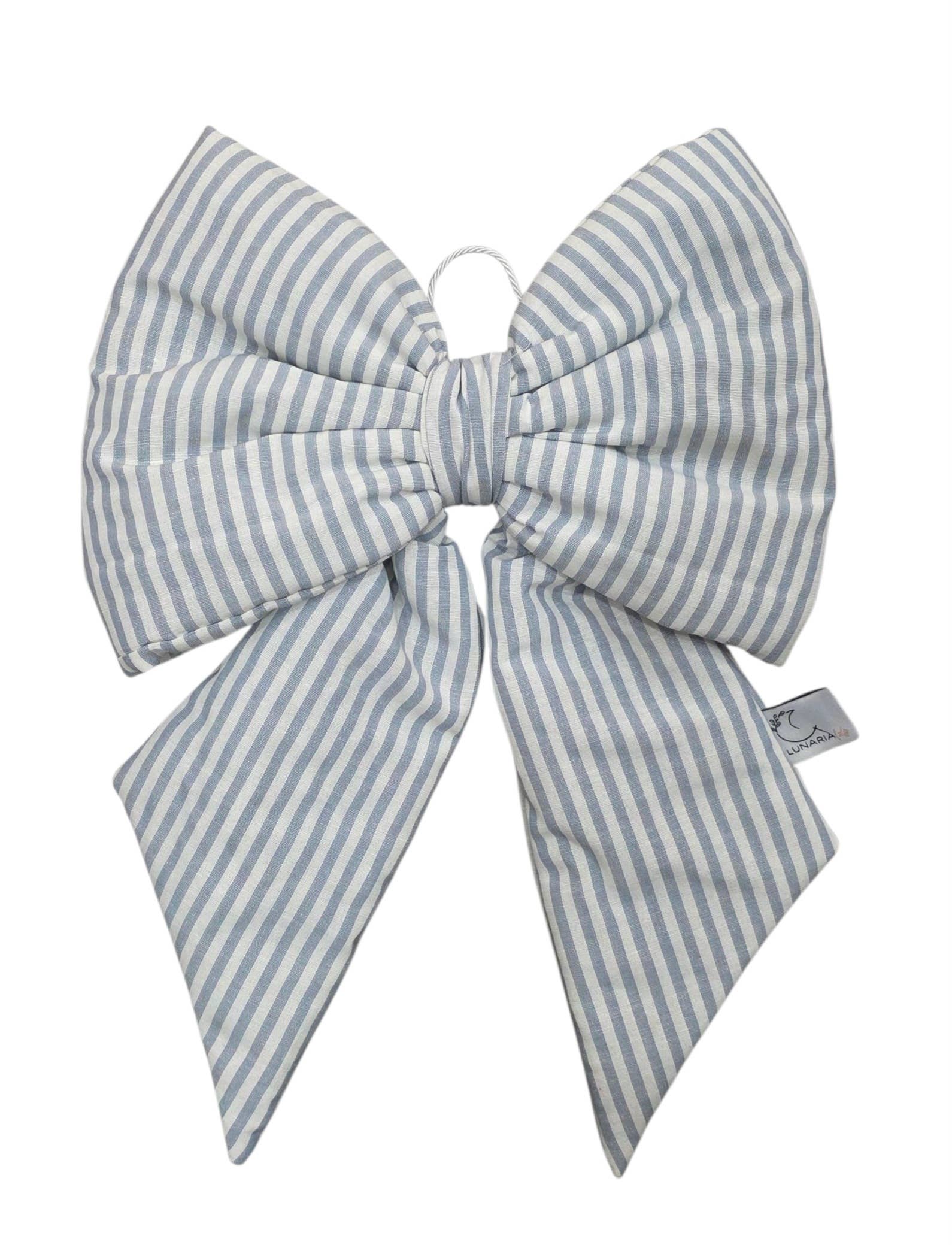Lunaria Lab - Wholesale Christmas Decoration - Padded Cotton Bow with Narrow Stripes 35x50 cm24