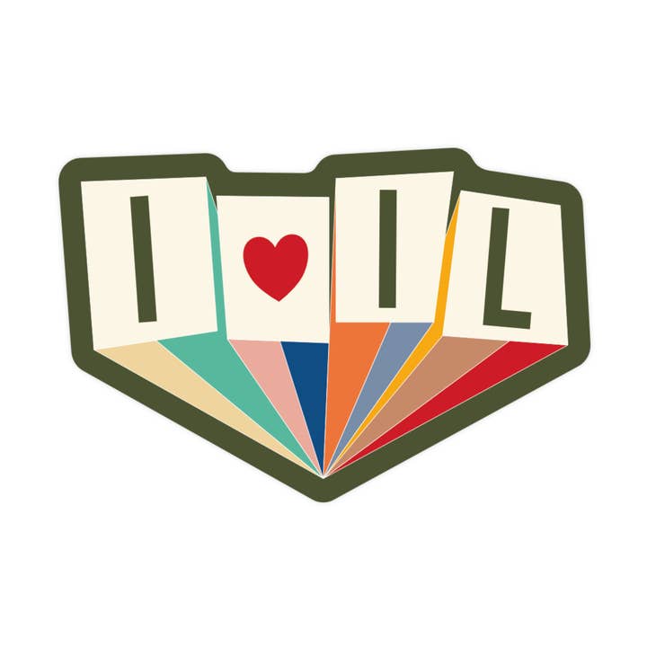 Illinois IL Staat Midwest Hoogwaardige Vinyl Sticker voor wholesale door Juju and Moxie