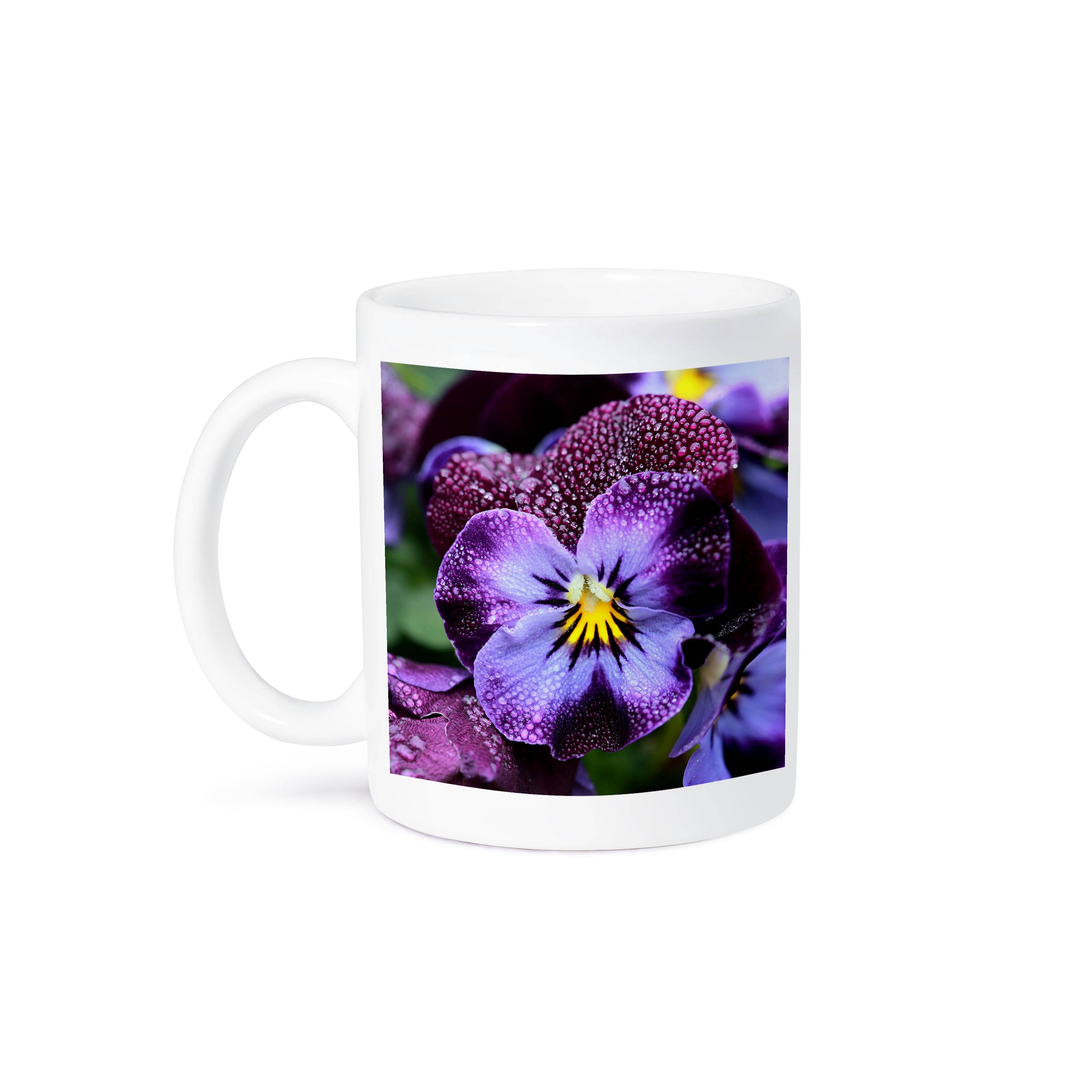 3dRose - Wholesale Coffee Mug - 3dRose, Macro photograph of a violet viola flower., Mug8
