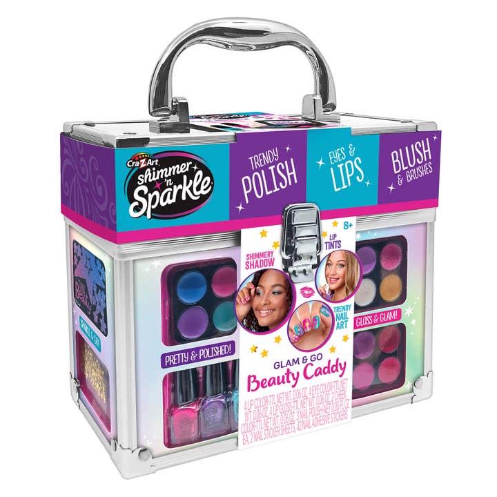 Shimmer 'N Sparkle Glam & Go Complete Beauty Caddy for kids for wholesale by Cra-Z-Art