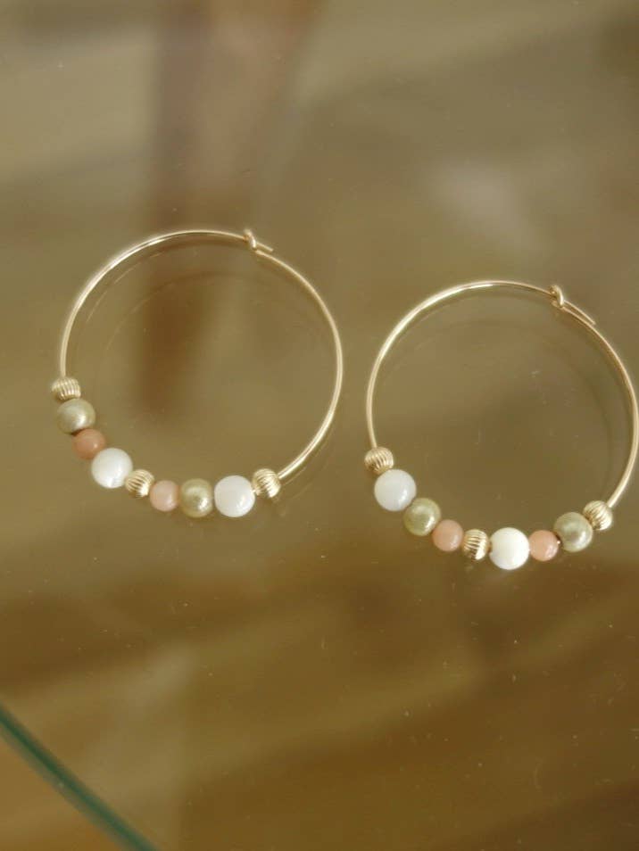 Intra hoop earrings for wholesale by Sissi100fils Bijoux