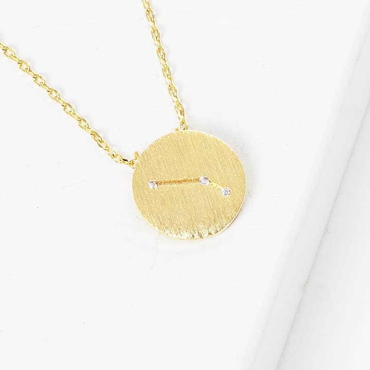 Collana con Moneta Zodiacale Oro per la vendita all'ingrosso da parte di OHBOOBA DESIGN
