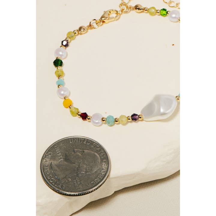Anarchy Street - Wholesale Beaded Bracelet - Pearl Charm Beaded Bracelet