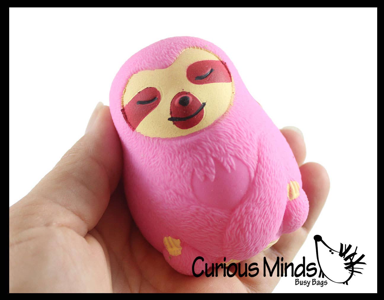 Curious Minds Toys - Wholesale Fidgetspeelgoed - Kinderen - 1 Marshmallow Sloth Animal Stressballen - Ultra Soft Kneadab6