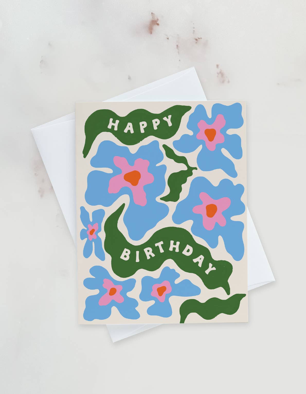 Idlewild Co. - Wholesale Birthday Card - Trippy Daisies Birthday Greeting Card1