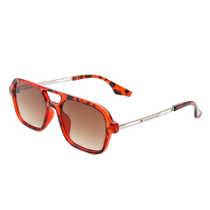 Cramilo Eyewear - Vente Lunettes de soleil – femme - Lunettes de soleil carrées style aviateur style aviateur rétro5