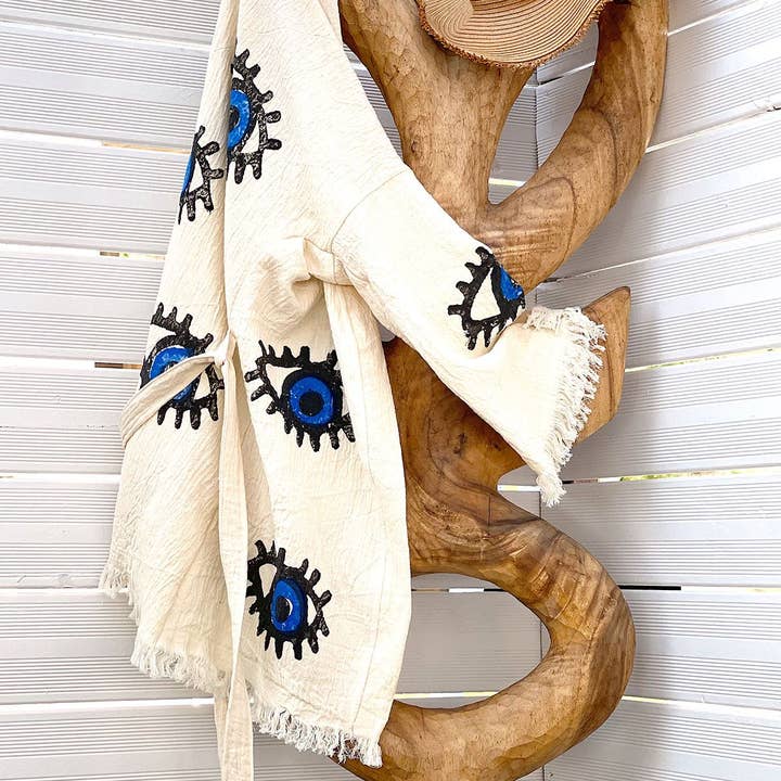 Organic Cotton Peshtemal Kaftan Short Matia and other Purchase Wholesale accessori moda mare. Free Returns & Net 60 Terms on Faire trending on Faire.