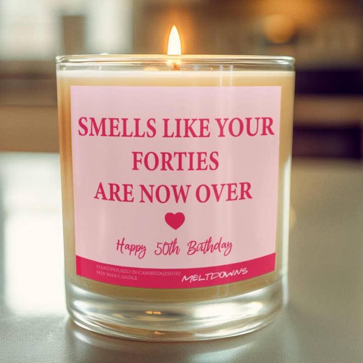 50TH Birthday Gifts for Women Men Her Him, Funny 50 Birthday for wholesale by Cheeky Chops Cards & Wanky Candles
