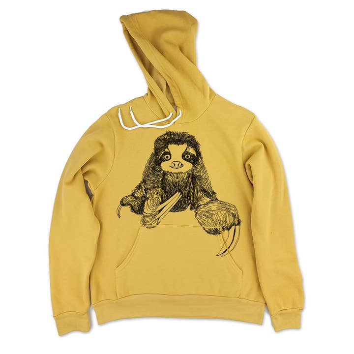 Sloth Frank Men's Fleece Hoodie for wholesale by Gaspar Gou
