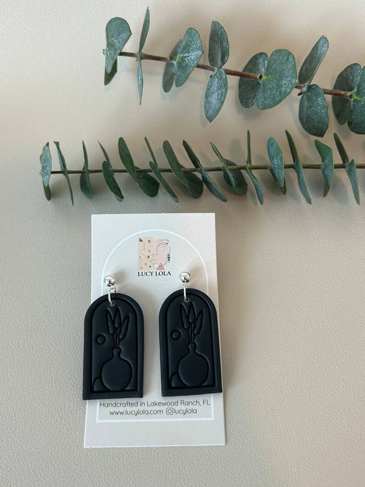 Vase Imprint Arches - Black for wholesale by lucylola