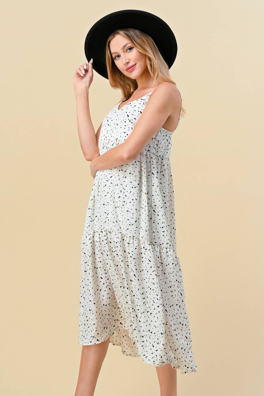 Lily Gray – Engroshandel Kjole - Dame – XAD0307A - ELFENBEN - PLUS STØRRELSE2