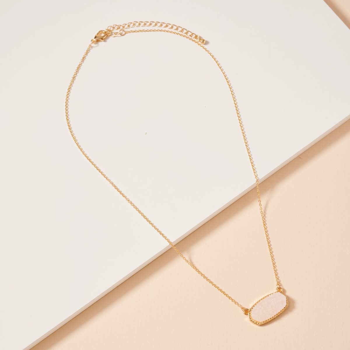 Lilla Haven - Wholesale Pendant/Charm Necklace - Druzy Stone Charm Short Necklace45