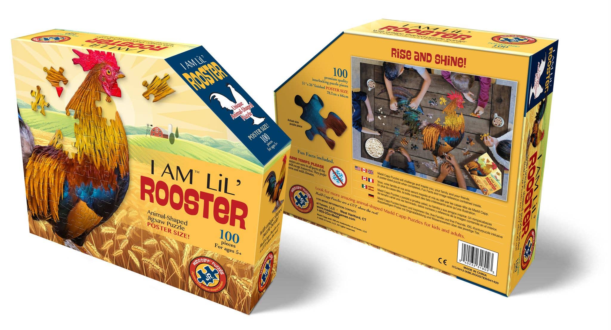 Madd Capp Games & Puzzles - Wholesale Puzzle - Kids - I AM Lil' Rooster 100 piece jigsaw puzzle - gift3