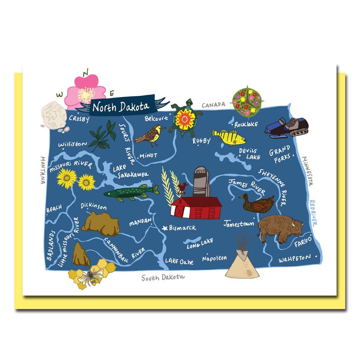 Allport Editions – wholesale Vardagliga hälsningskort – Hej USA Card Series - ALLA 50 STATER HÄR!2