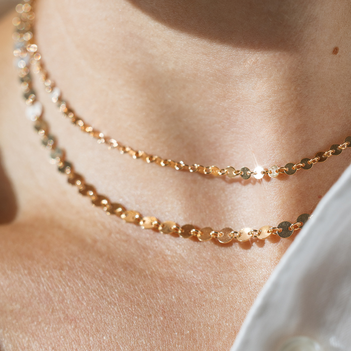 Gold Filled Mini Poppy Choker Necklace for wholesale on Faire5