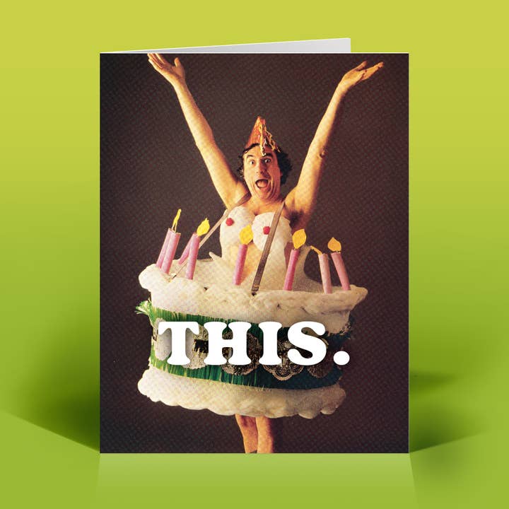 Detta. Födelsedagskort för wholesale av The Raccoon Society