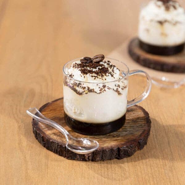 EcoQuality - Wholesale Coffee/tea cup - 3.5oz Miniware Clear Plastic Coffee Cup1