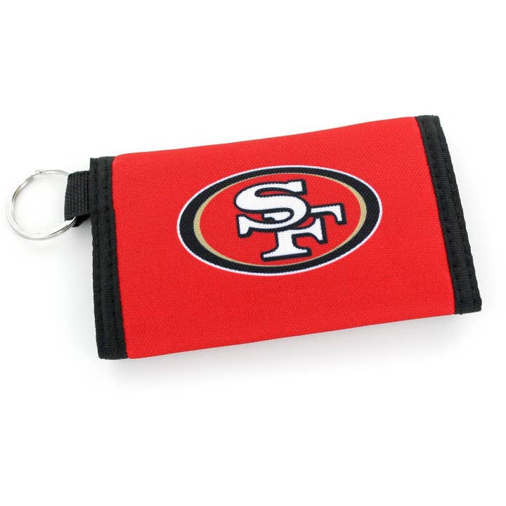 Porte-clés portefeuille NFL San Francisco 49ers en nylon pour la vente par Aminco USA