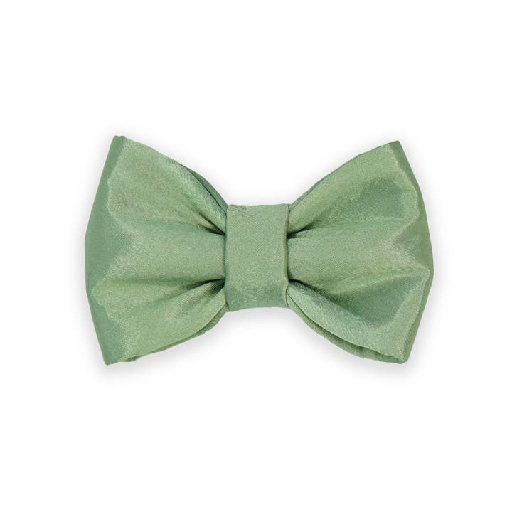 Duke's Dog Co. - Vente Nœud papillon – chien - Nœud papillon pour chien | Sage Satin | Nœud de mariage pour chien