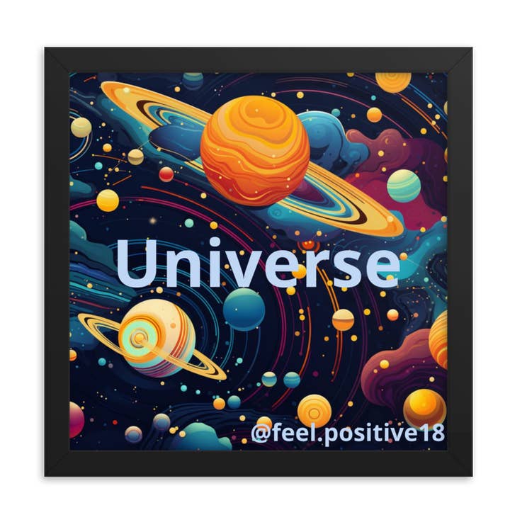 Universe Art with frame for wholesale by Feel.positive18