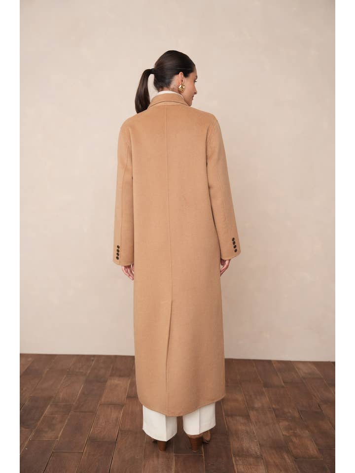 Attentif Paris - Wholesale Coat - Women's - Extra-long oversized hand-sewn wool blend coat31