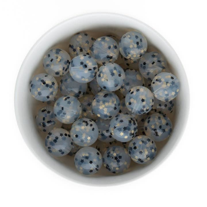 Cara & Co Silicone Craft Supply - Wholesale Craft Supplies - Sprinkle Silicone Round Beads - Loose Beads11
