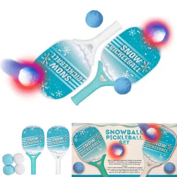 St. Louis Wholesale LLC - Wholesale Sporting Game - Kids & Baby - Snowball PickleBall Set - Includes 2LED Snowballs & more