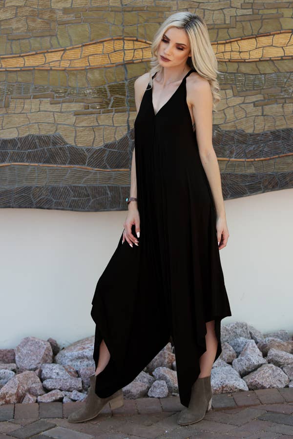 ANGIE – Macacão - Mulher por atacado – Macacão Harem de Tricô X5099-ASIS35