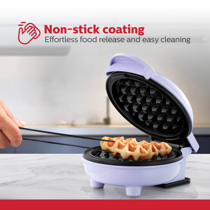 Holstein Housewares - Wholesale Kitchen Appliance - Personal Waffle Maker - 4 inch Mini - Assorted Colors 18