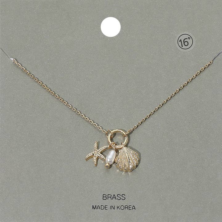 Seashell Starfish Pearl Pendant Necklace and other Purchase Wholesale shell jewellery. Free Returns & Net 60 Terms on Faire trending on Faire.