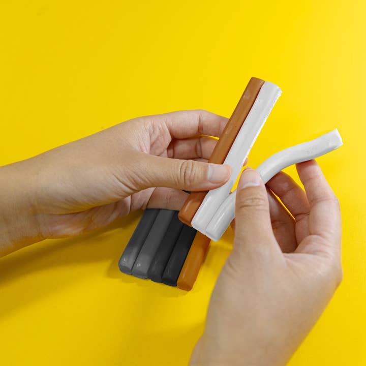 Luna Office Supply - Everyday Essential - Wholesale Clay - Modeling Clay Sticks 4 Natural/ Earth Colors 4.8 Oz5