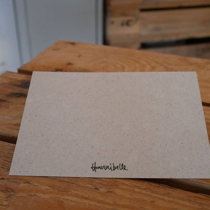 Hannibelle - Wholesale Everyday Greeting Card - Grass paper card mountains and wheels