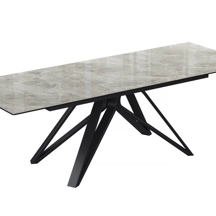 Amari Casa - Vente Tables d'appoint - Table à manger extensible en céramique Cartier2